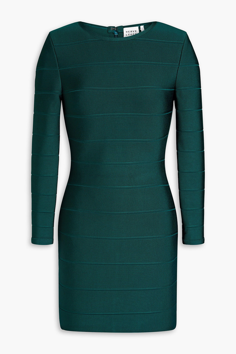 Herve Leger Bandage Mini Dress In Green