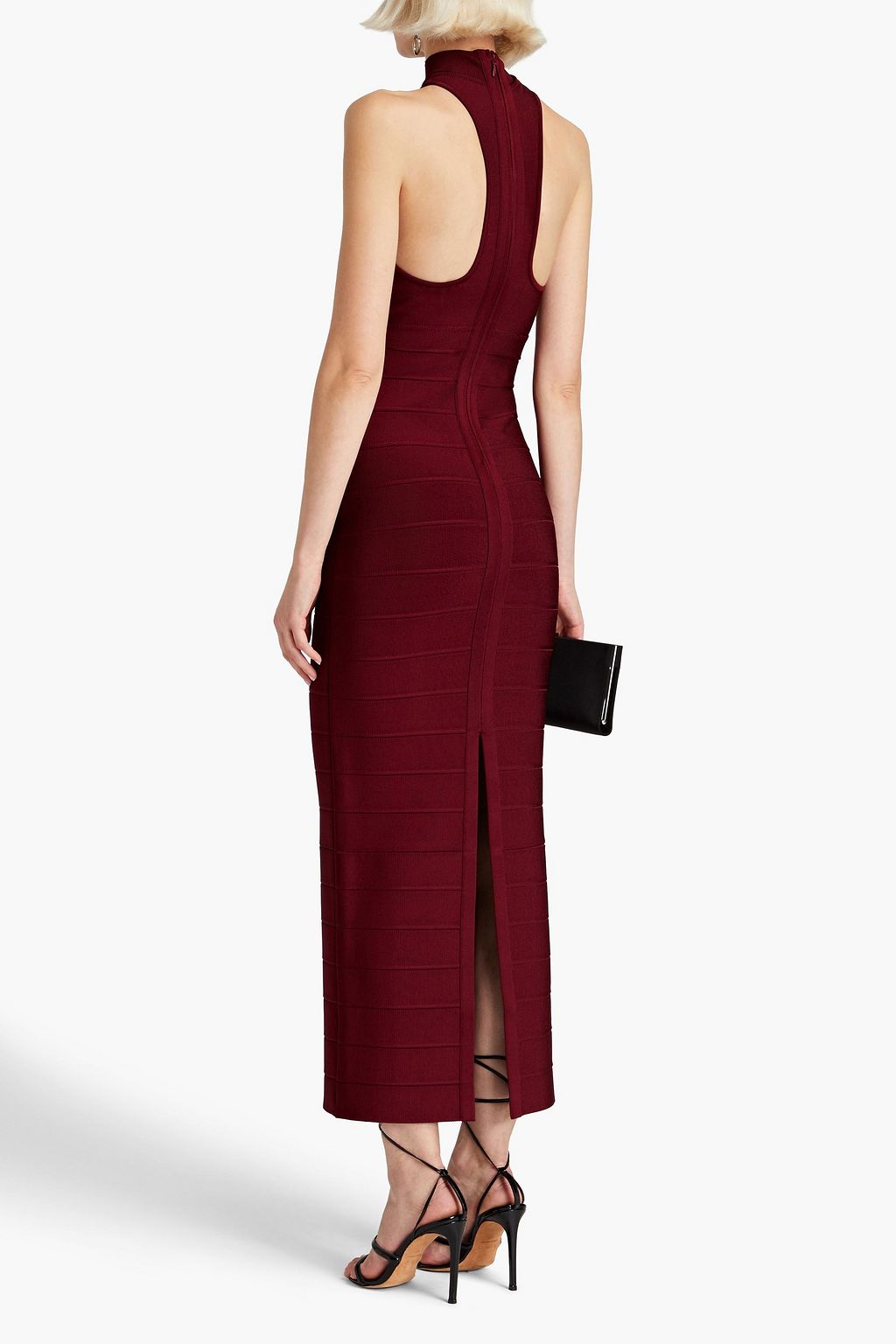 HERVÉ LÉGER Racer Icon bandage maxi dress