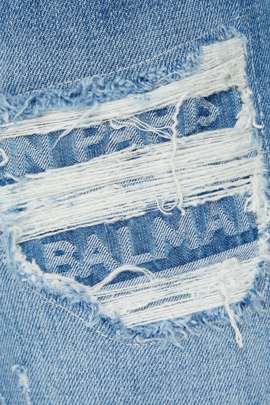 BALMAIN Skinny-fit faded distressed denim jeans