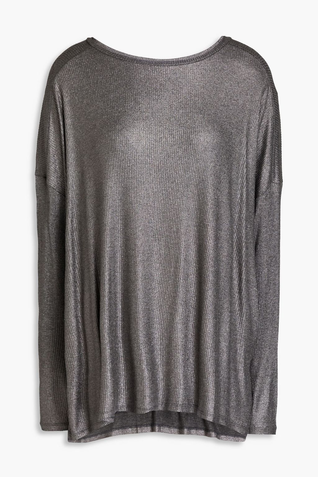 MAJESTIC FILATURES Metallic mélange jersey shirt, Sale up to 70% off