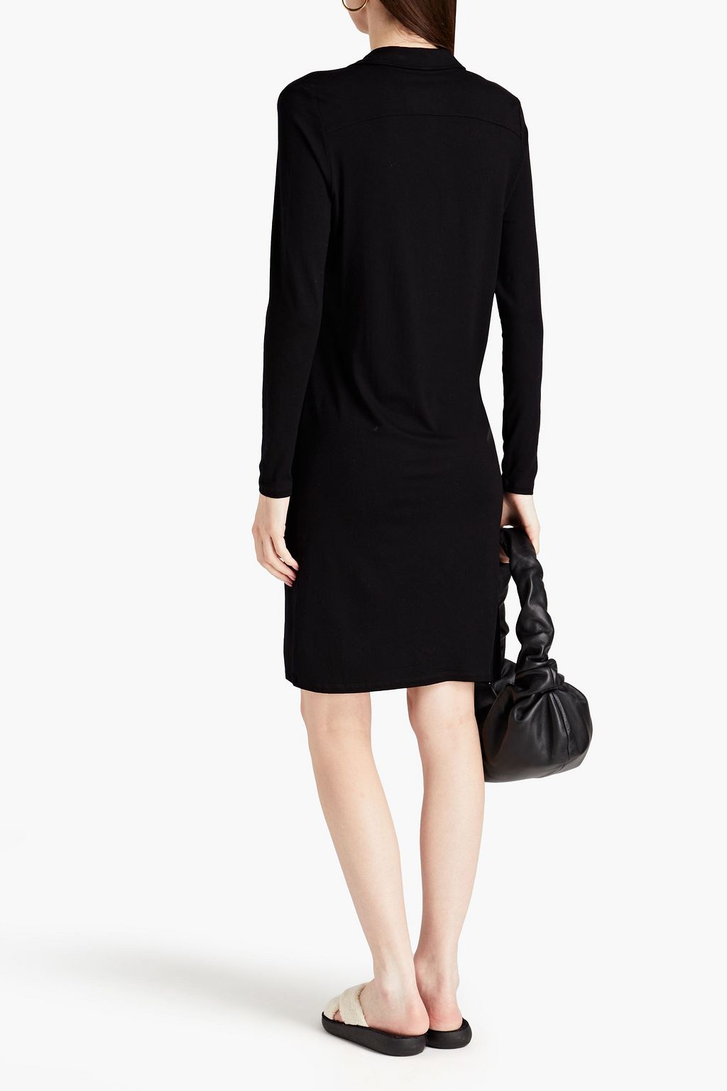 MAJESTIC FILATURES Stretch-jersey shirt dress