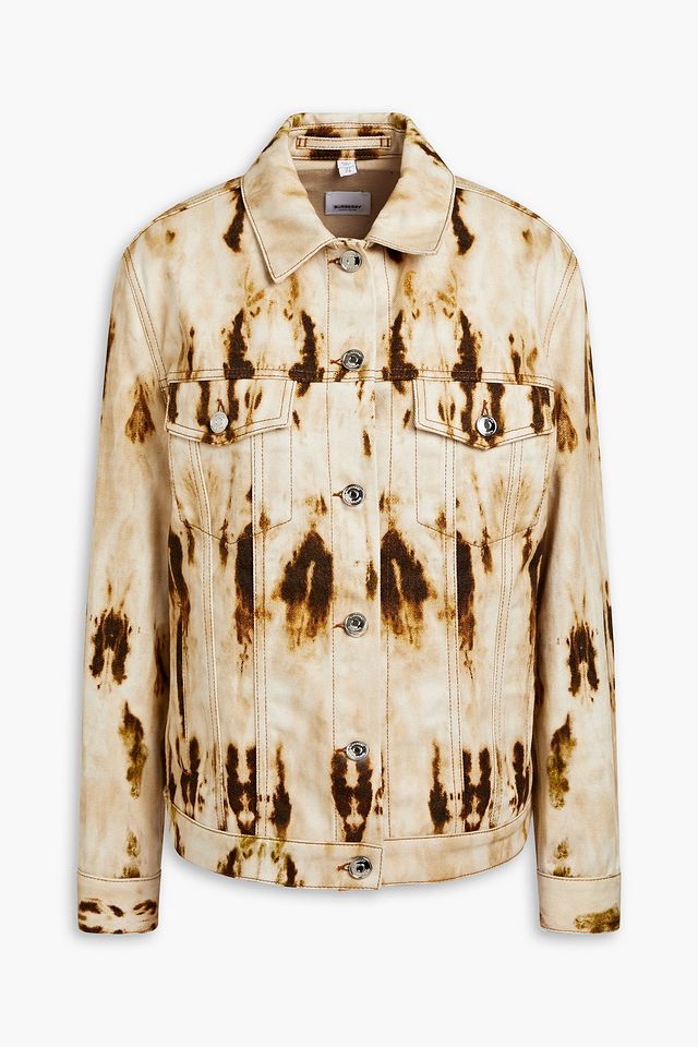 Bleached denim jacket
