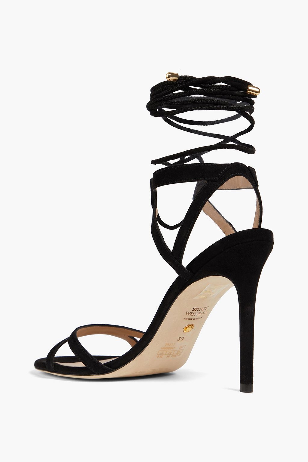 STUART WEITZMAN Soiree 100 Sandalen aus Veloursleder