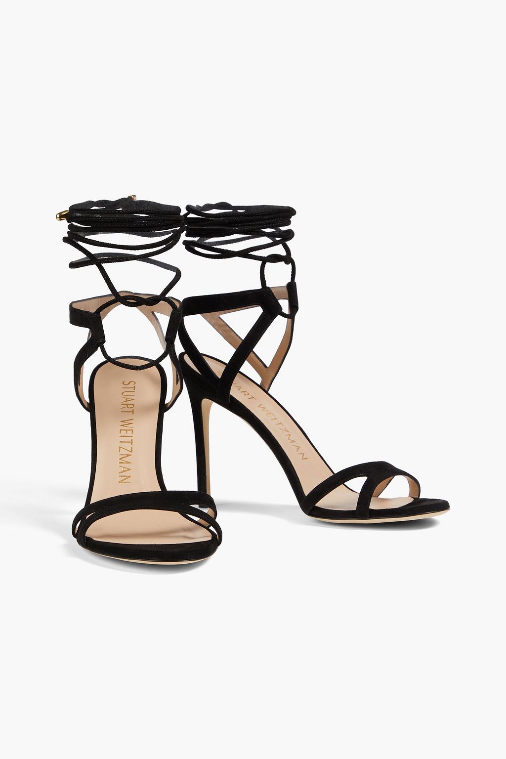 STUART WEITZMAN Soiree 100 Sandalen aus Veloursleder