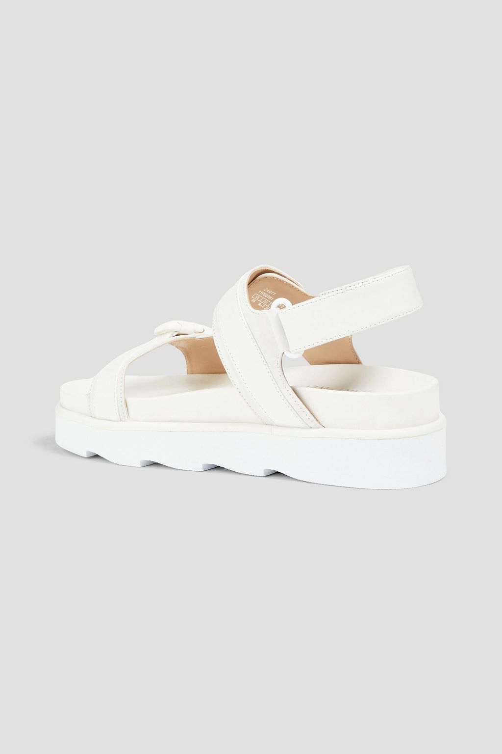 STUART WEITZMAN Buckled leather platform sandals