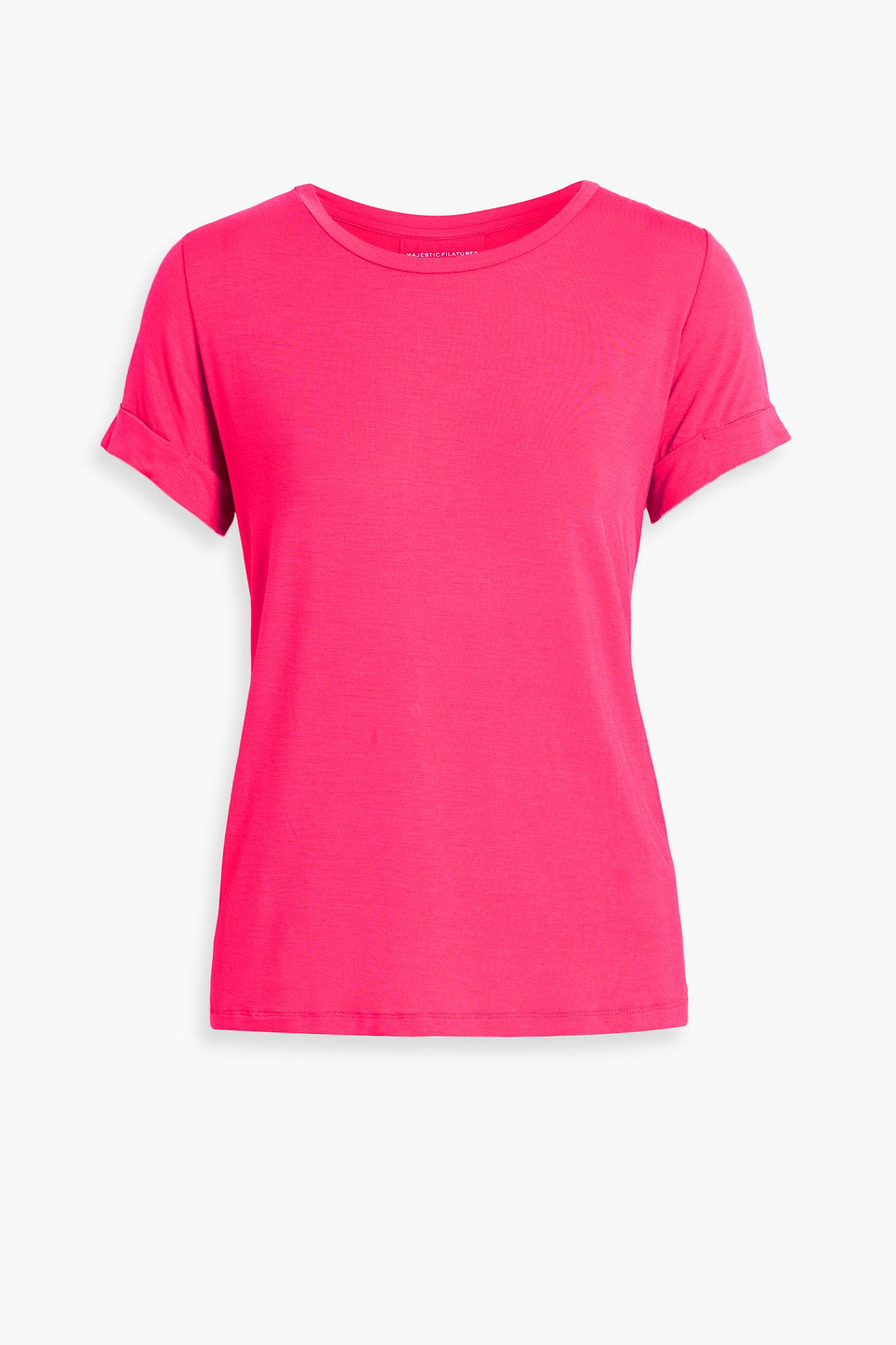 Majestic Stretch-jersey T-shirt In Fuchsia