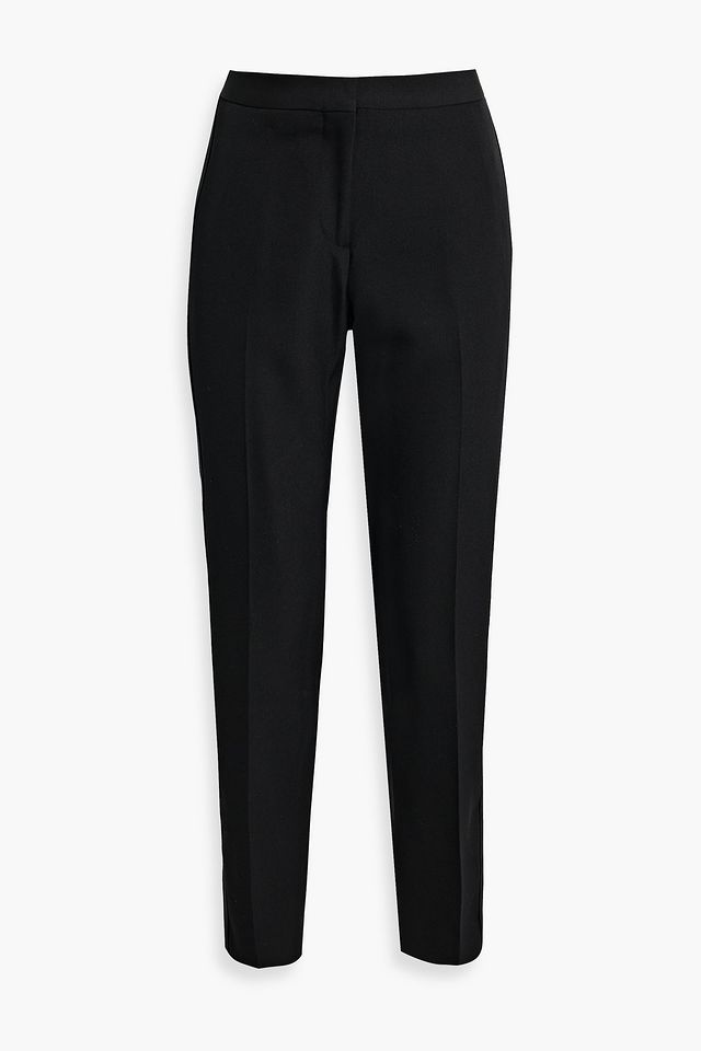 Wool straight-leg pants