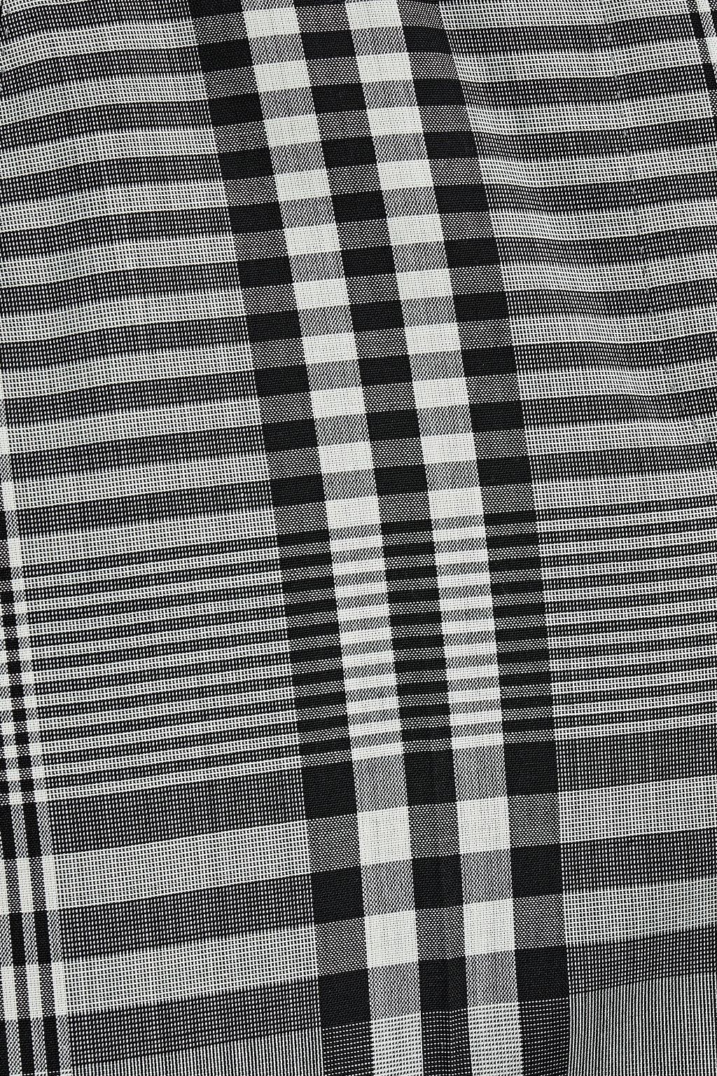 BURBERRY Karierter Blazer aus Wolle mit Strickeinsätzen