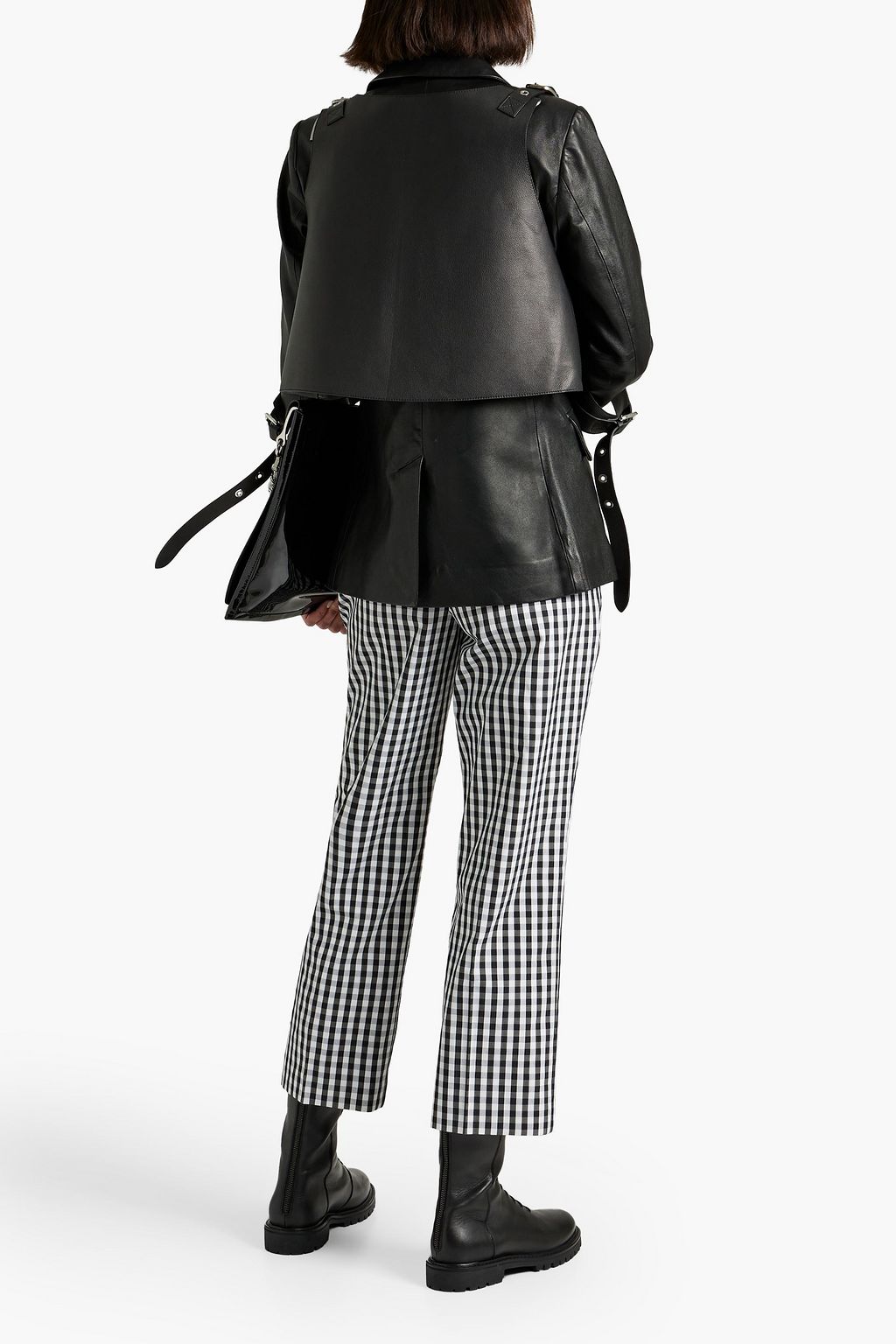 BURBERRY ジャカード ストレートレッグ パンツ ギンガム
