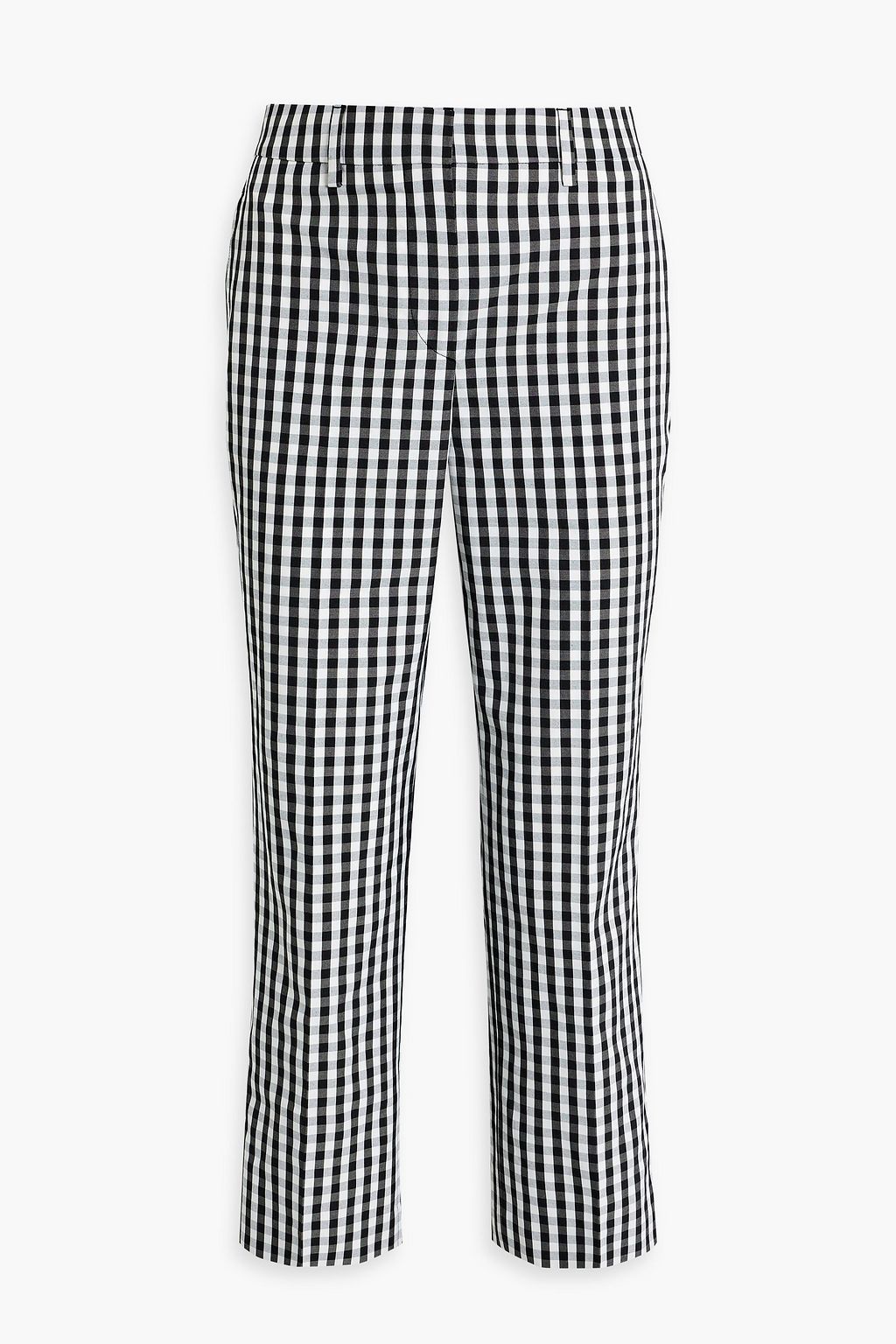 BURBERRY Gingham jacquard straight-leg pants | THE OUTNET