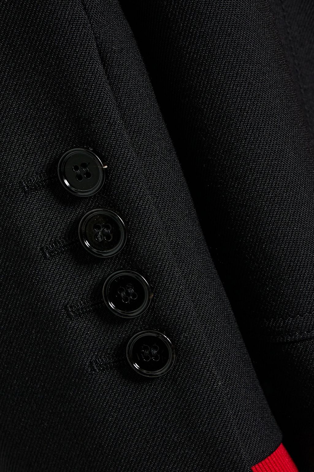 BURBERRY Jersey-paneled wool-twill jacket