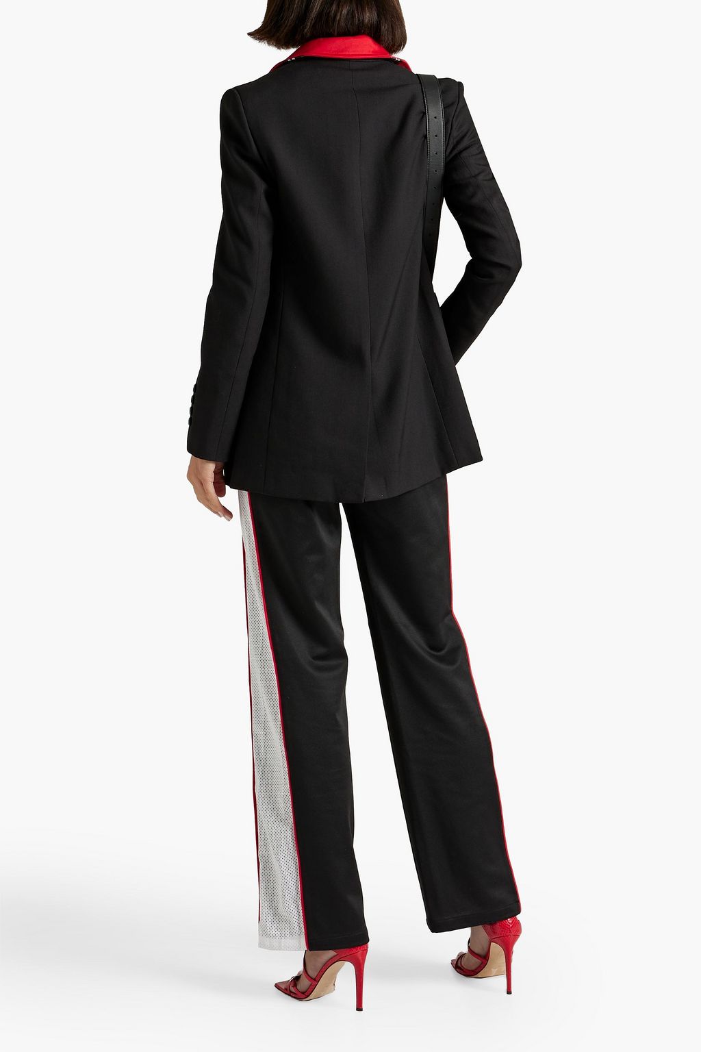 BURBERRY Jersey-paneled wool-twill jacket