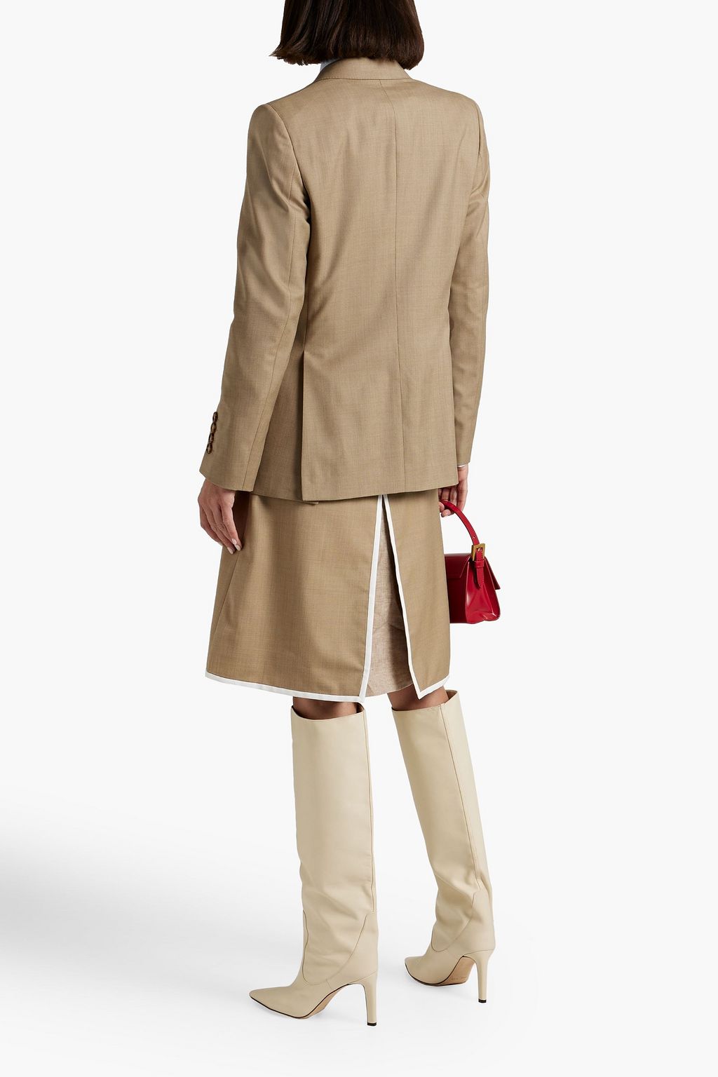 BURBERRY Wool and cashmere-blend twill blazer