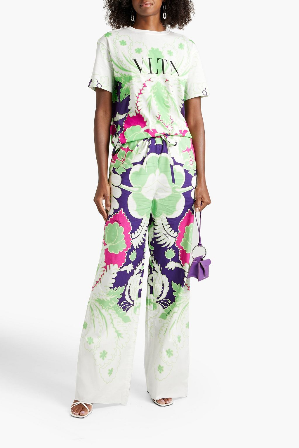 VALENTINO GARAVANI Printed cotton-jersey T-shirt
