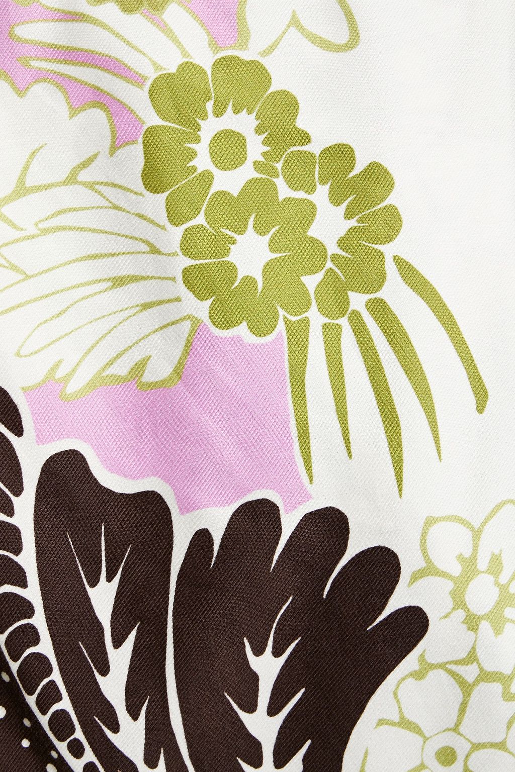 VALENTINO GARAVANI Tasseled printed cotton-twill midi wrap skirt
