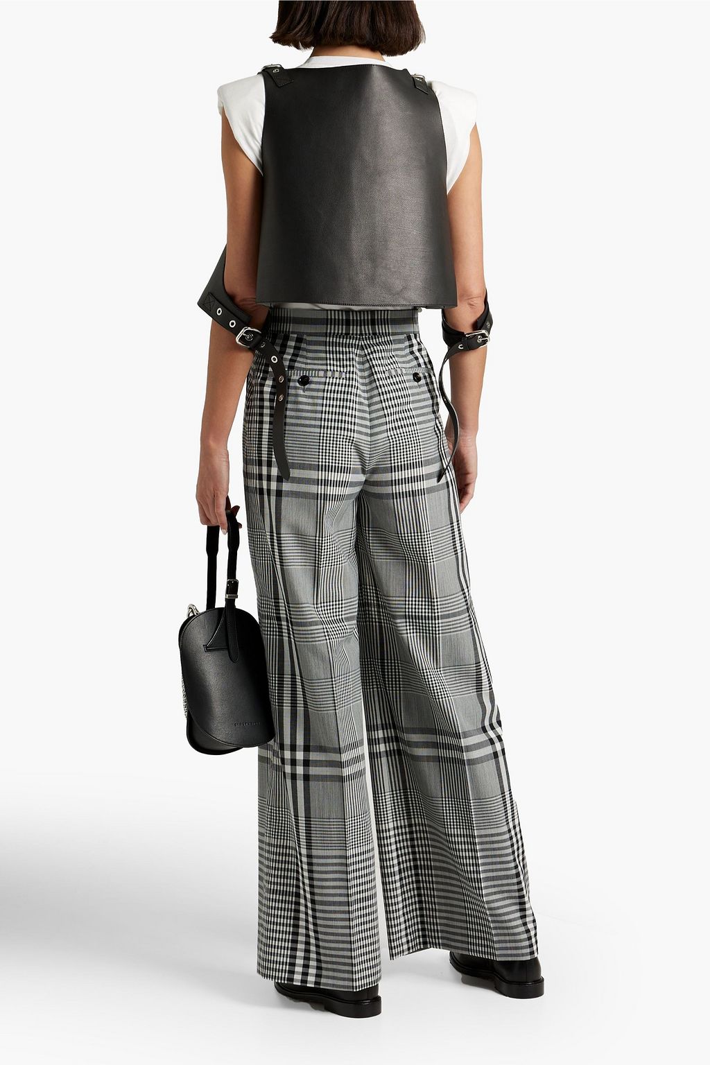 BURBERRY Pebbled-leather vest