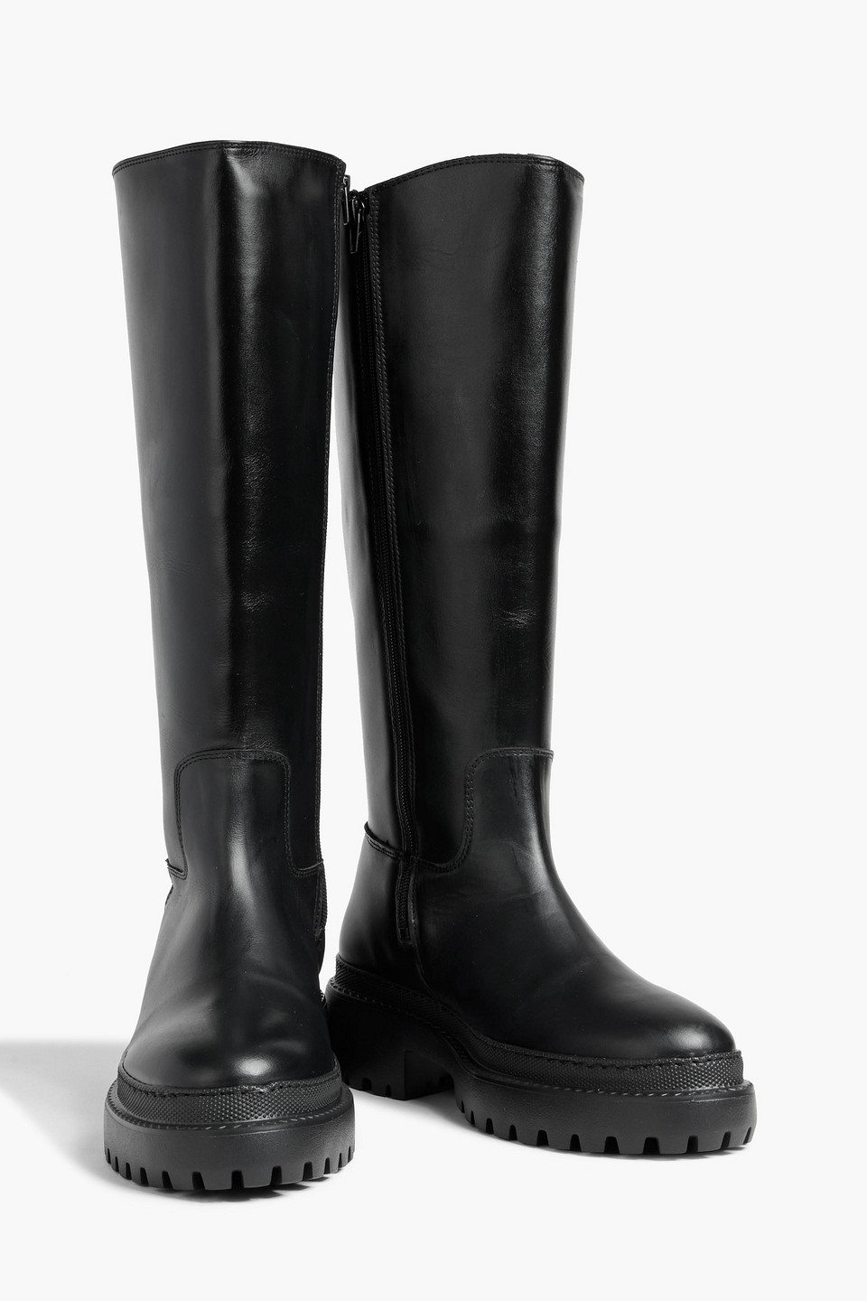 IRIS & INK OAKLEY LEATHER KNEE BOOTS