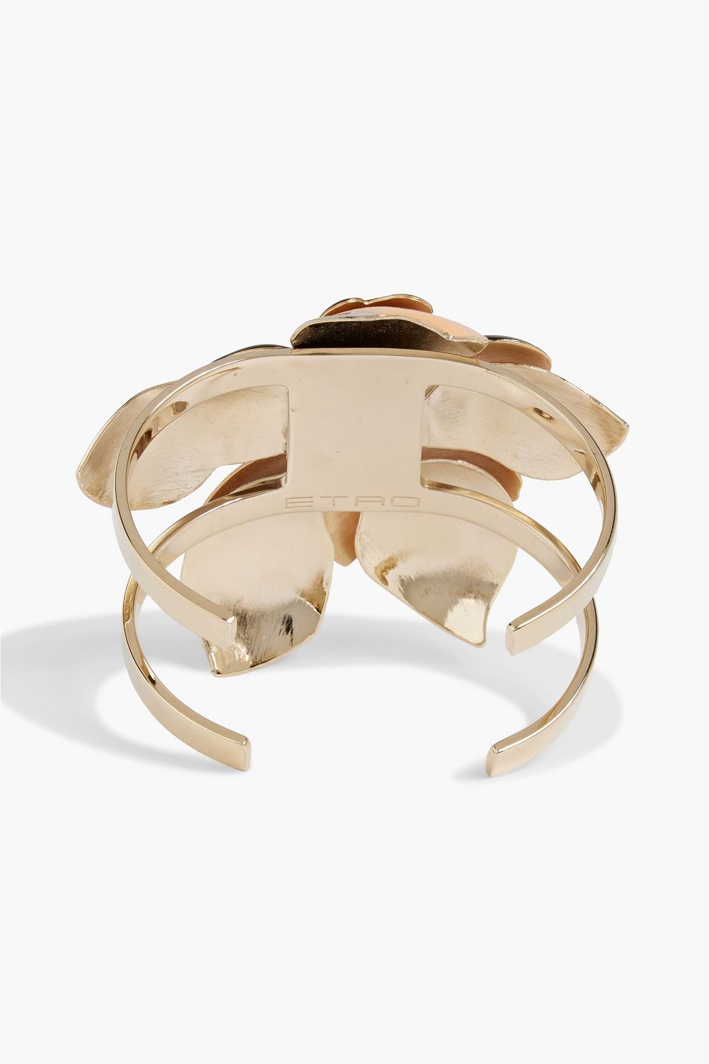 ETRO Gold-tone, crystal and enamel cuff