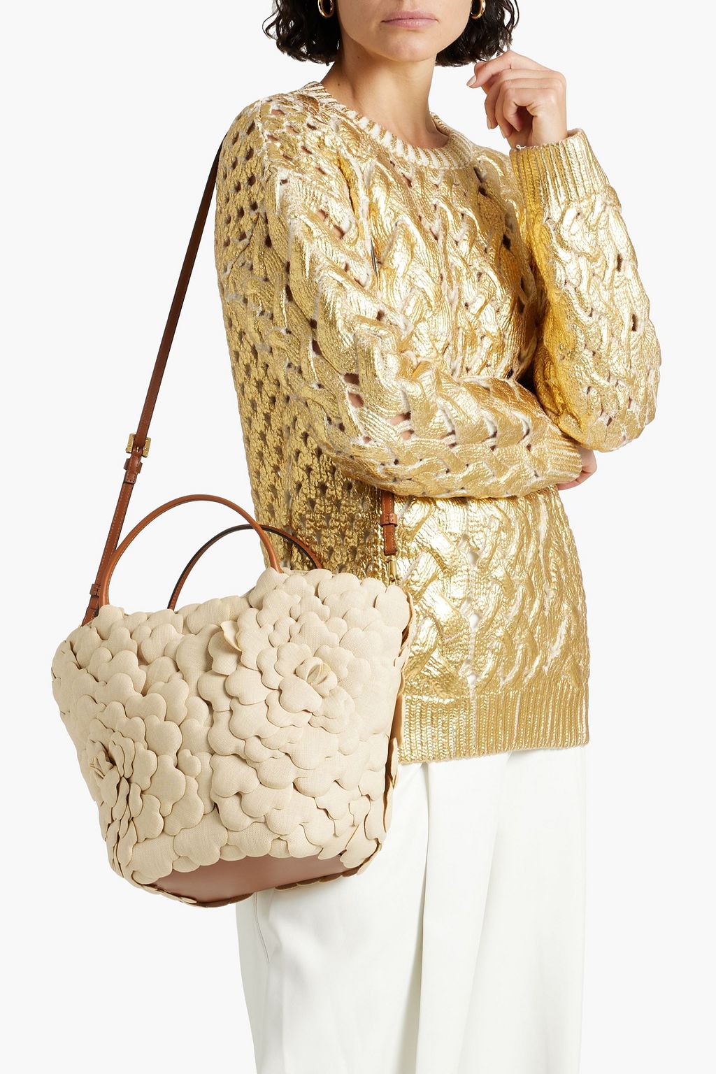 03 Rose Edition Atelier canvas and leather tote
