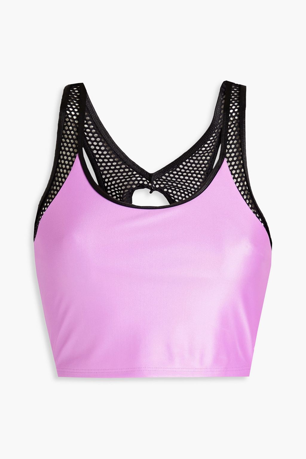 KORAL Amanda cutout mesh-paneled stretch sports bra