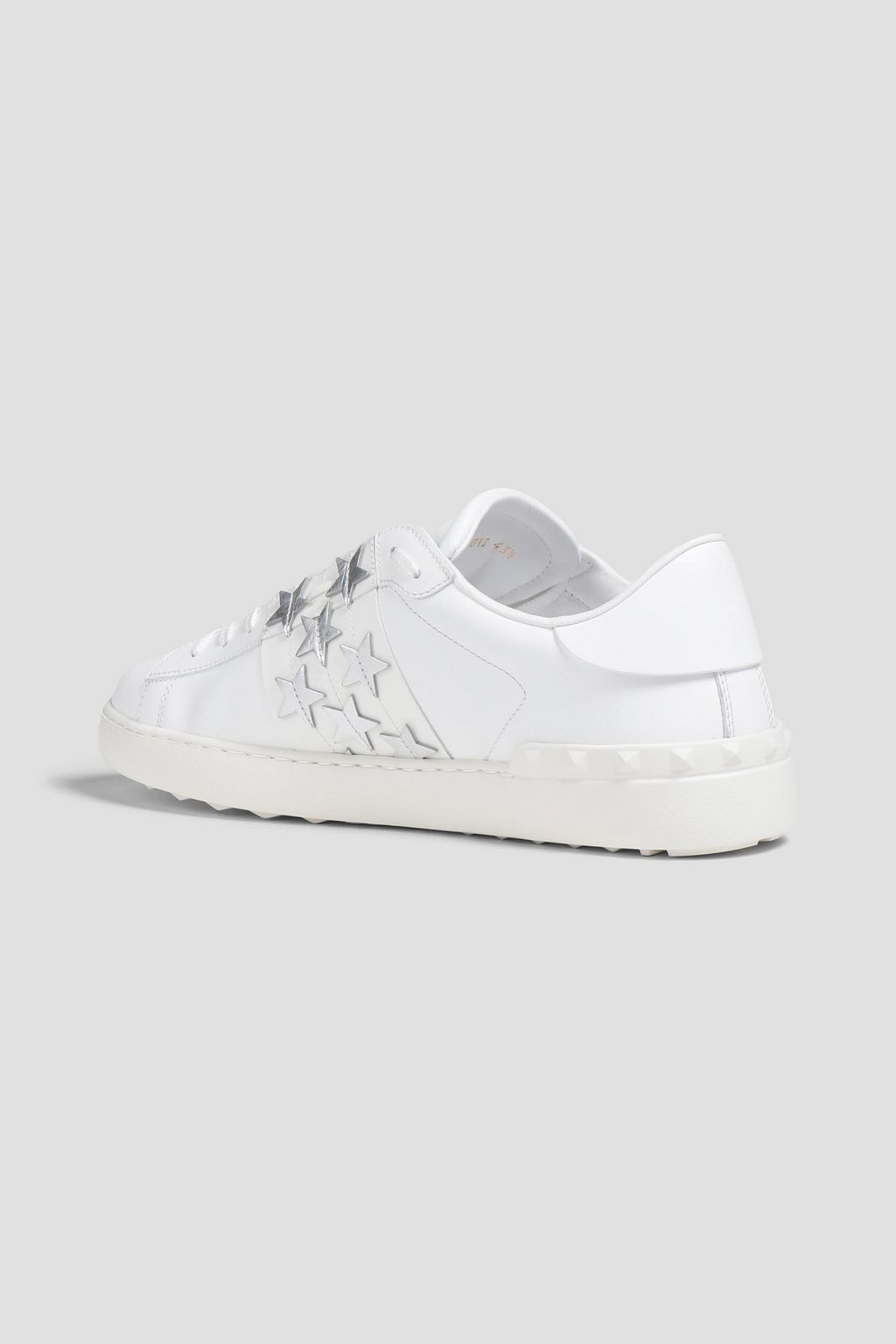 VALENTINO GARAVANI Rockstud Untitled appliquéd leather sneakers