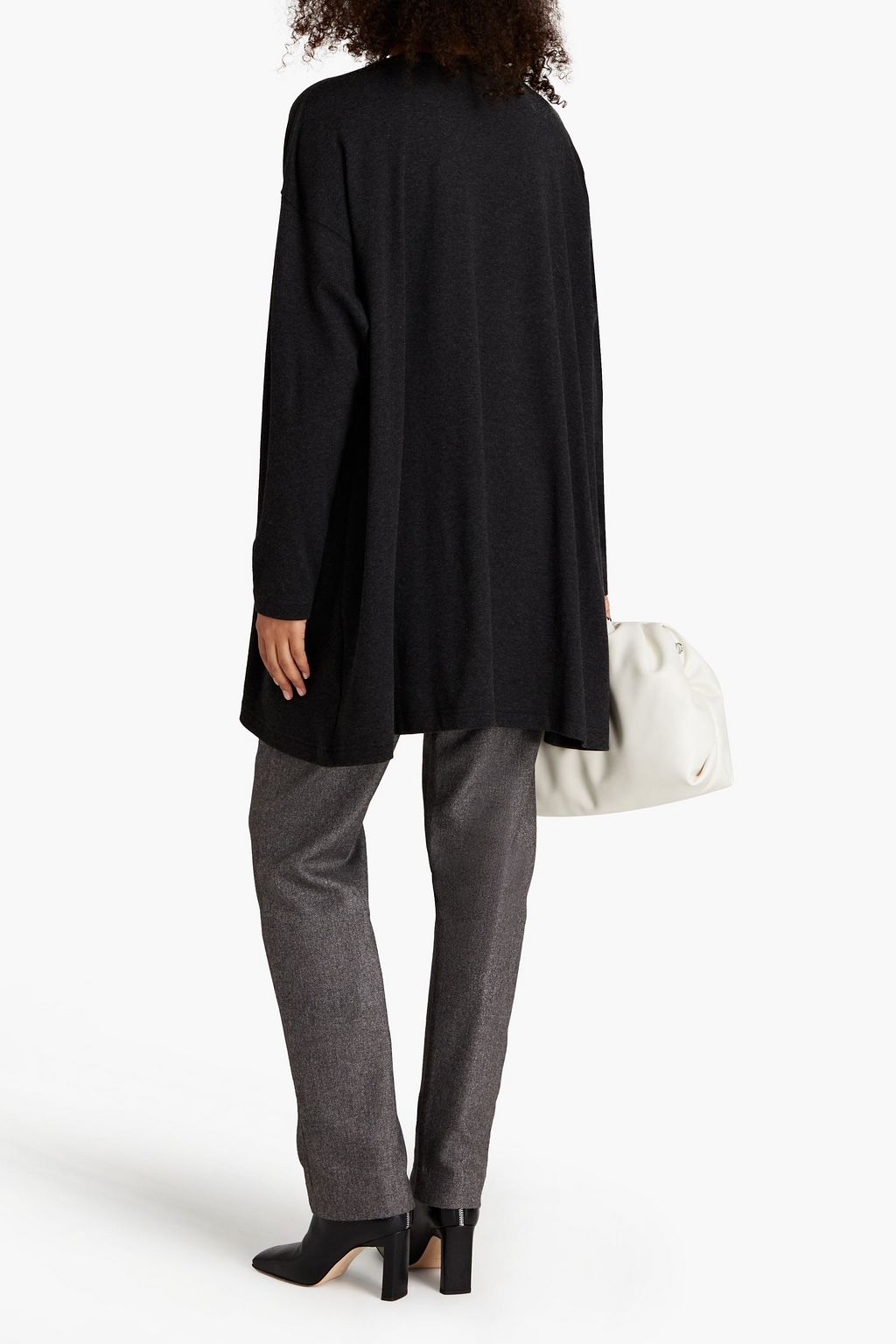 ESKANDAR Gathered Pima cotton-jersey tunic