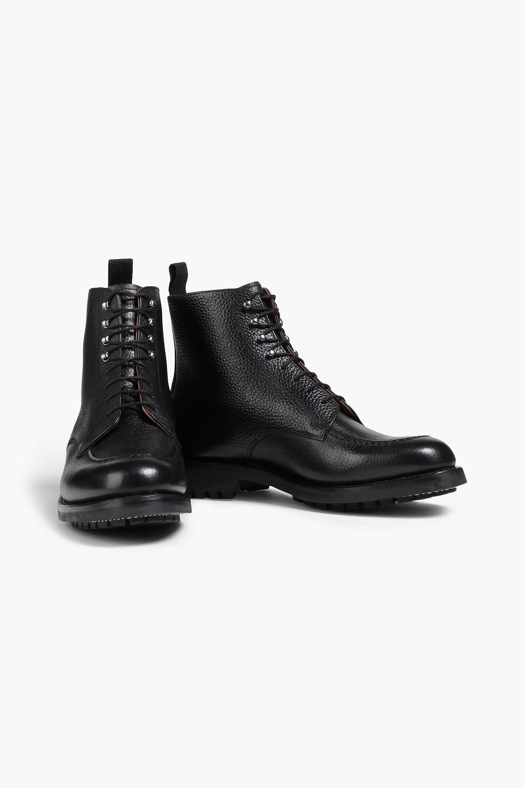 GRENSON Pebbled-leather boots