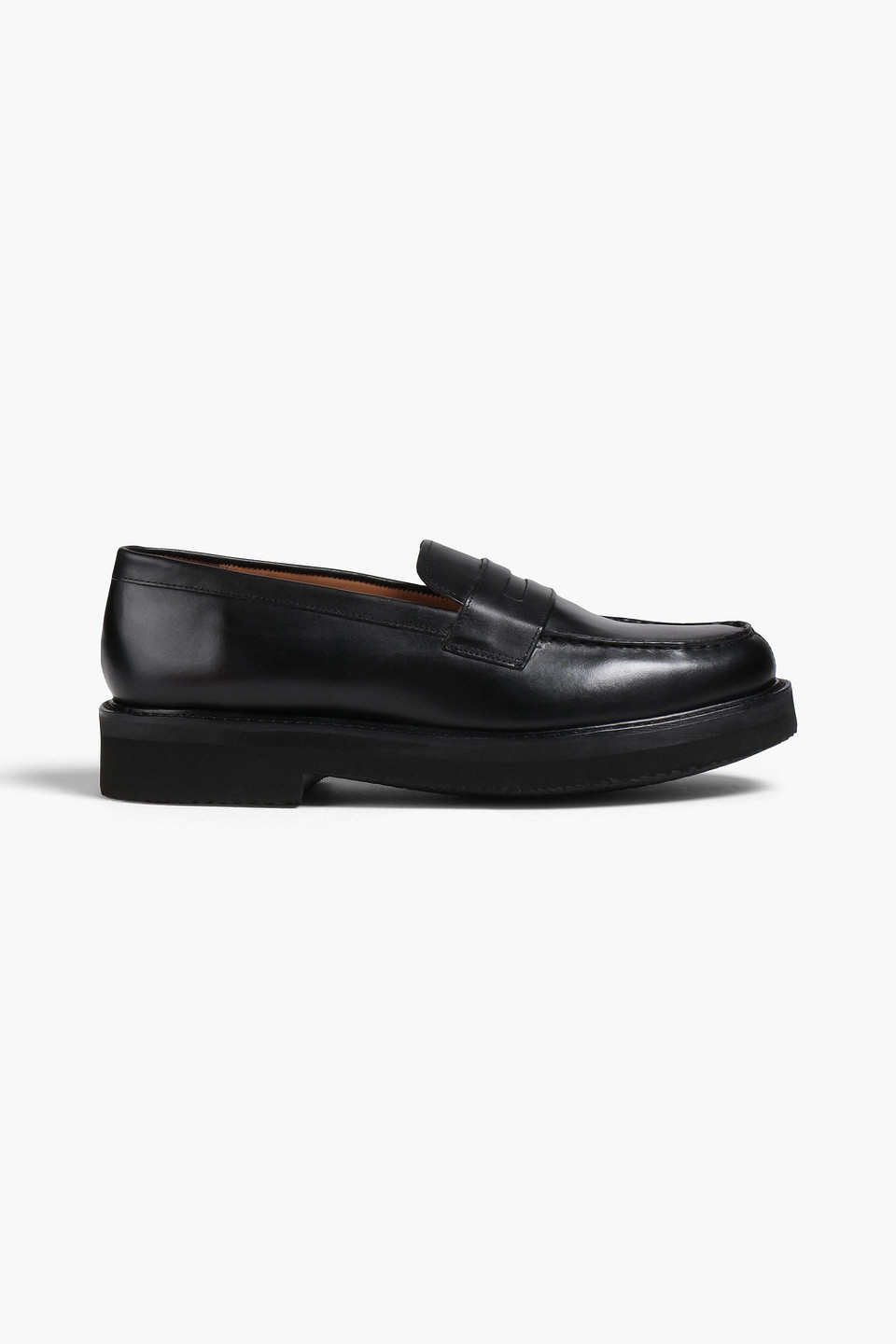 Leather loafers