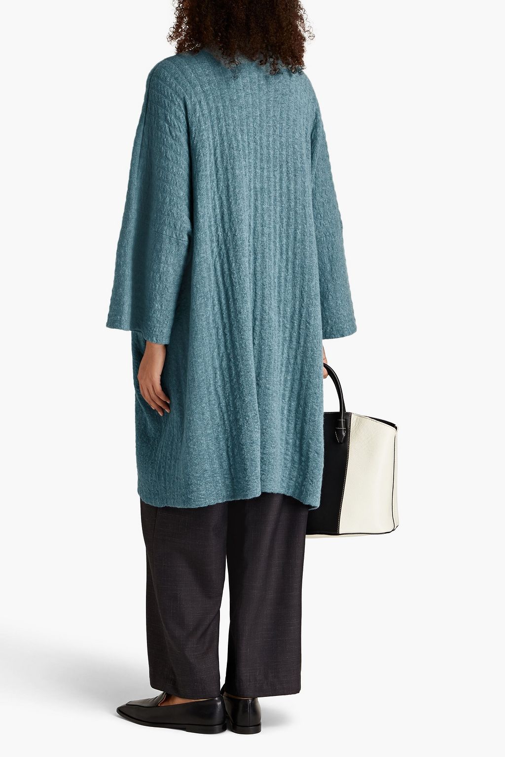 ESKANDAR Brushed cashmere cardigan