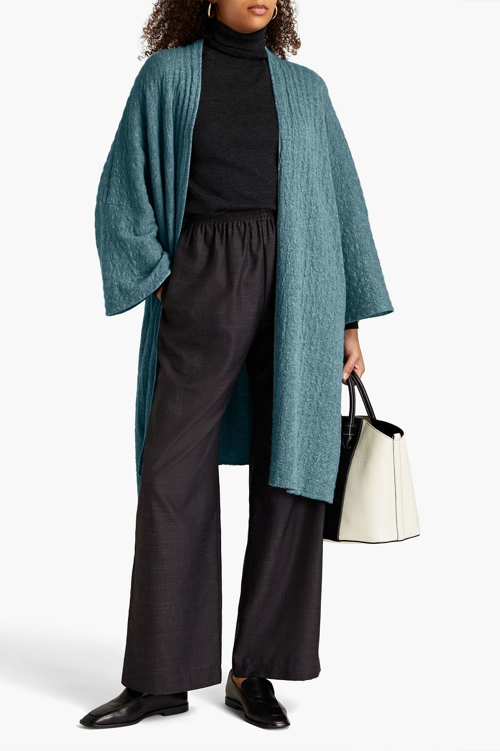 ESKANDAR Brushed cashmere cardigan