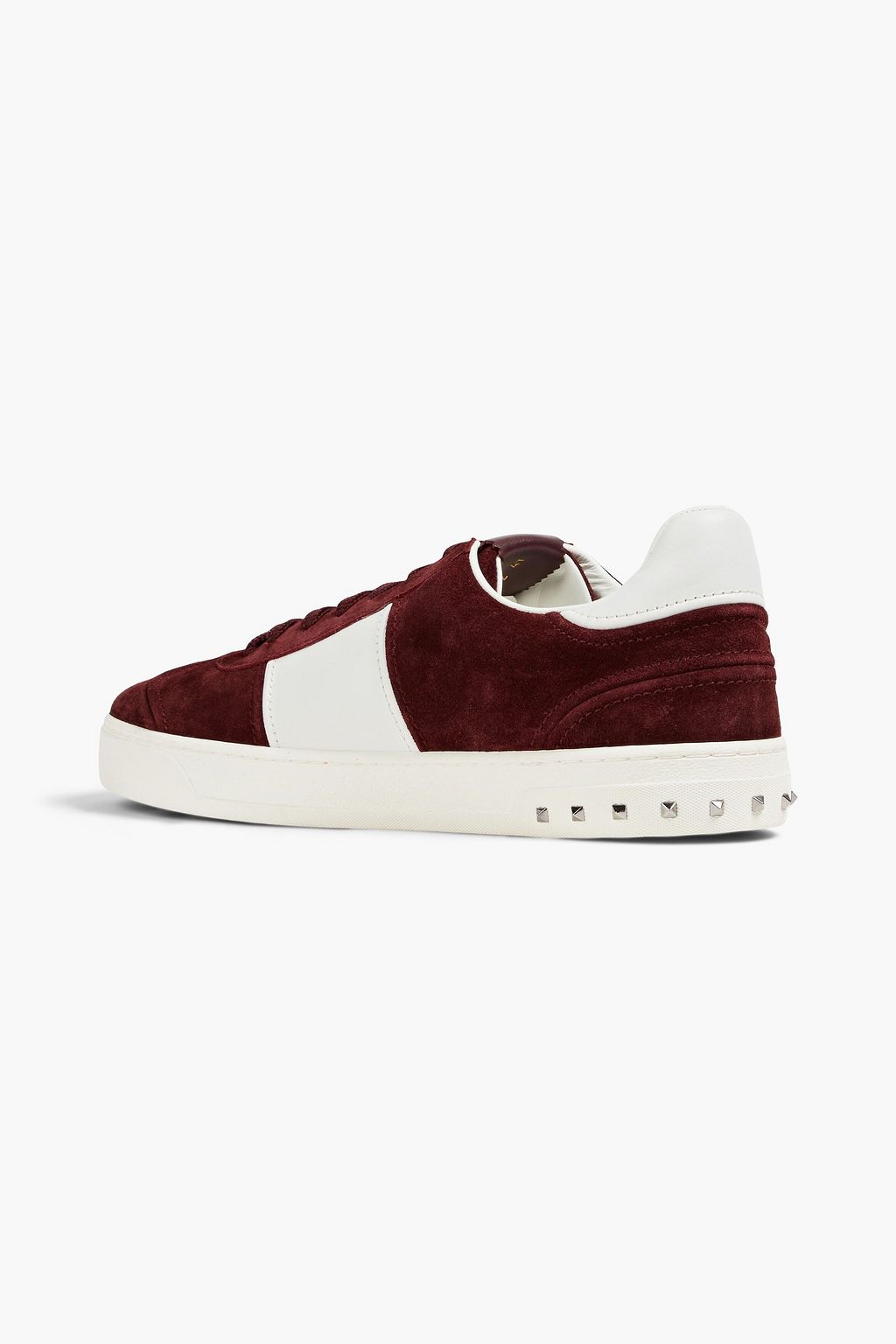 VALENTINO GARAVANI Rockstud suede and leather sneakers