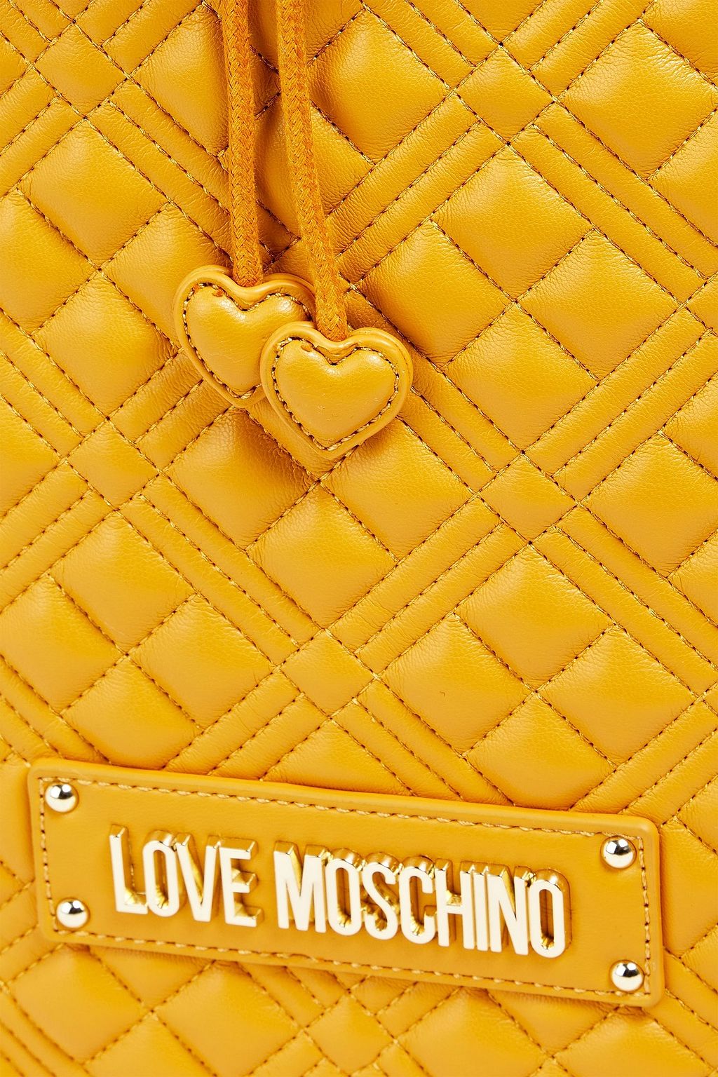LOVE MOSCHINO Quilted faux leather backpack