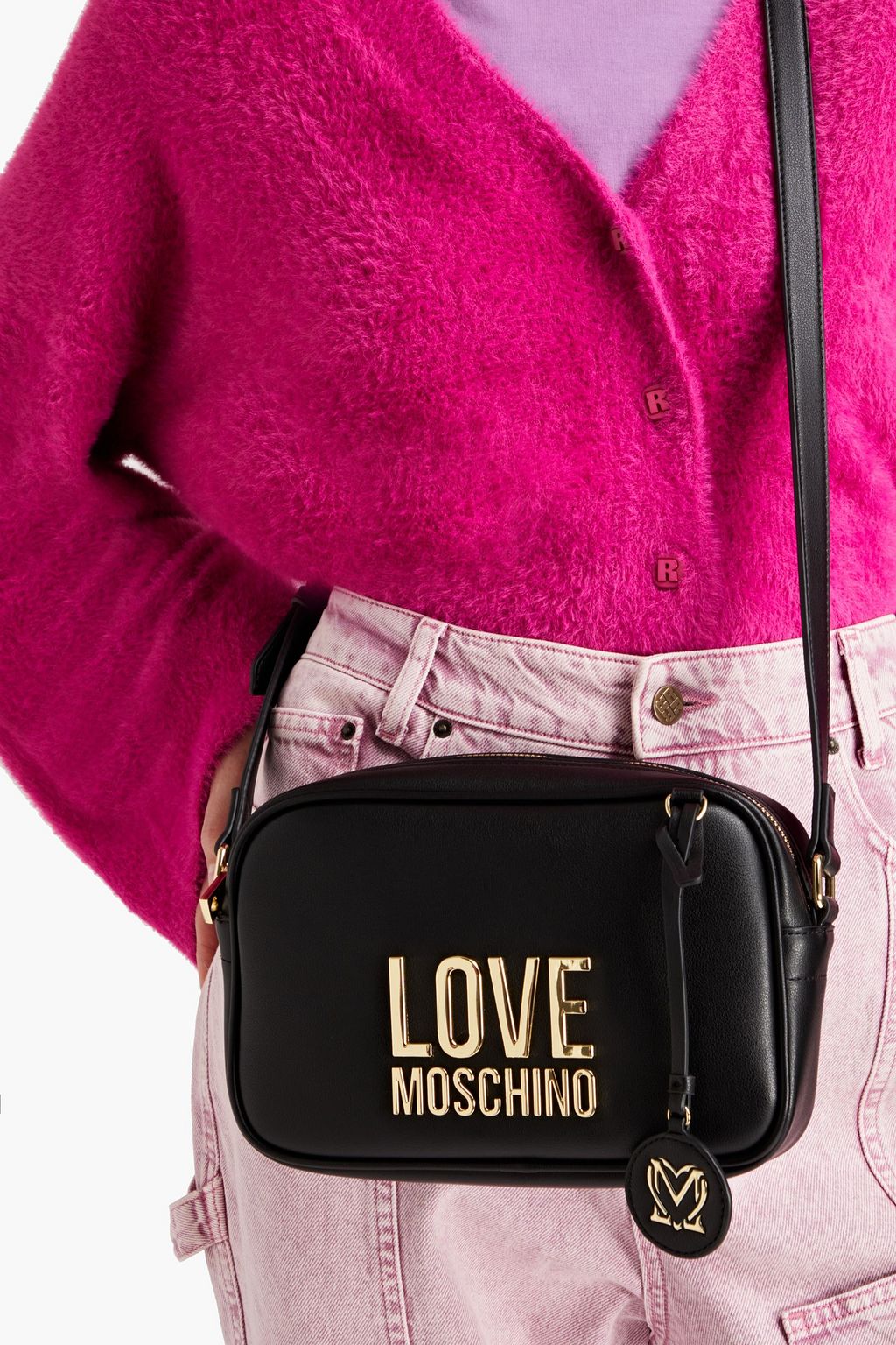 LOVE MOSCHINO Faux leather camera bag