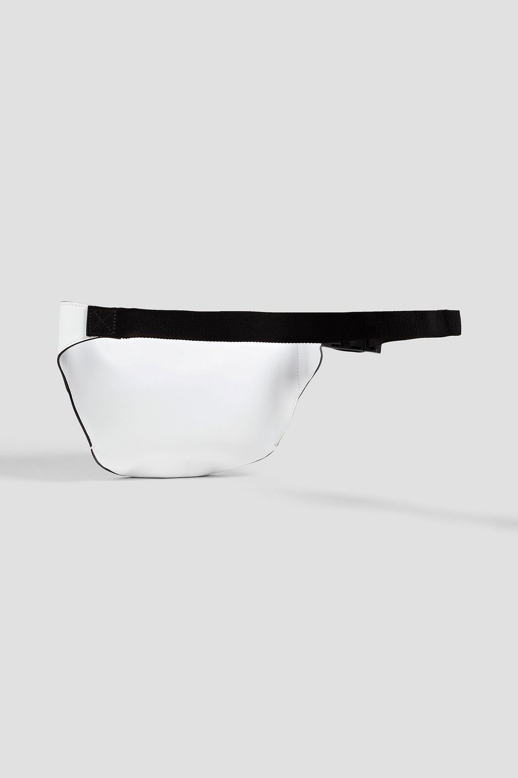 VALENTINO GARAVANI Two-tone logo-appliquéd leather belt bag
