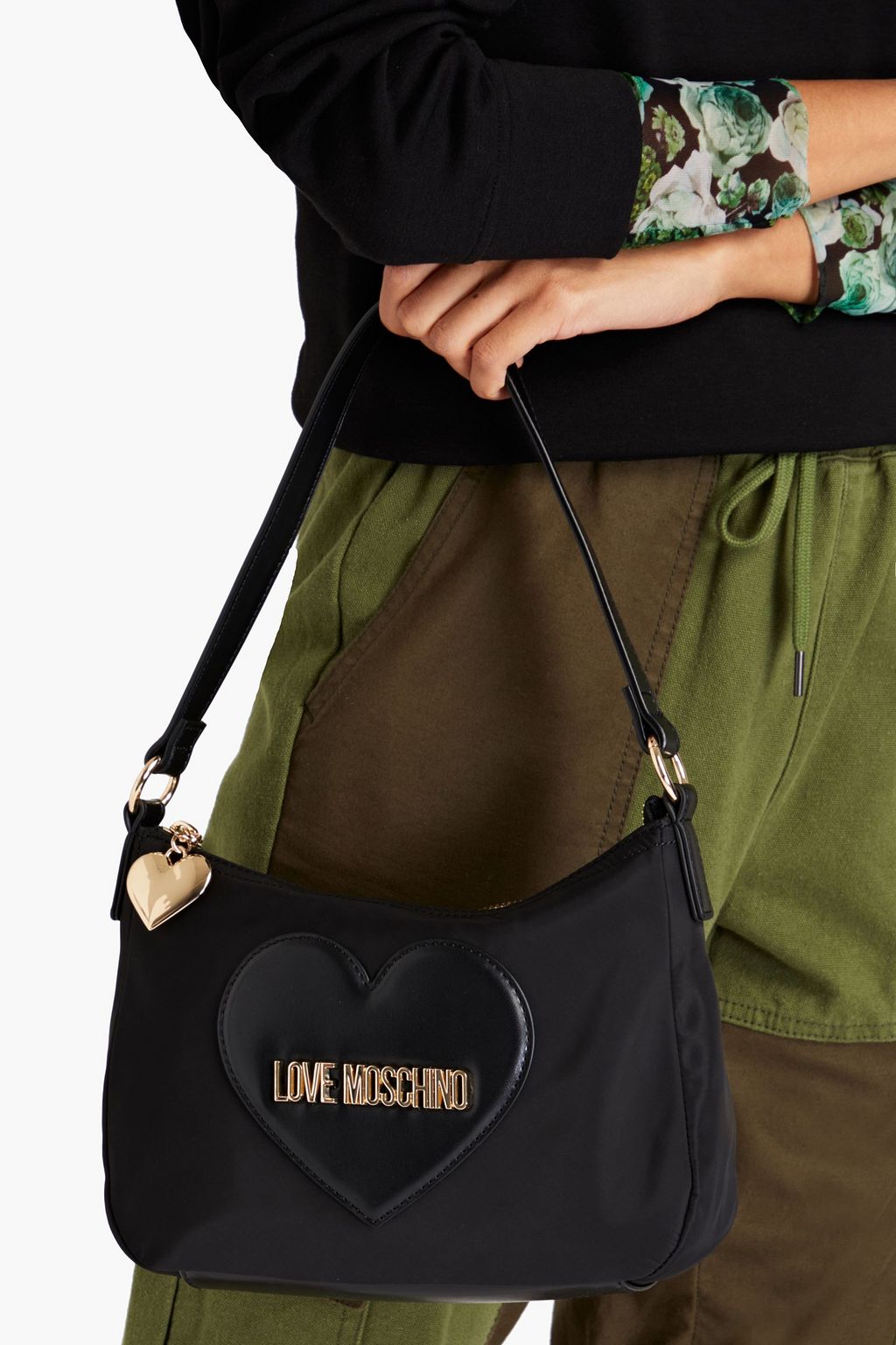 LOVE MOSCHINO Appliquéd shell shoulder bag