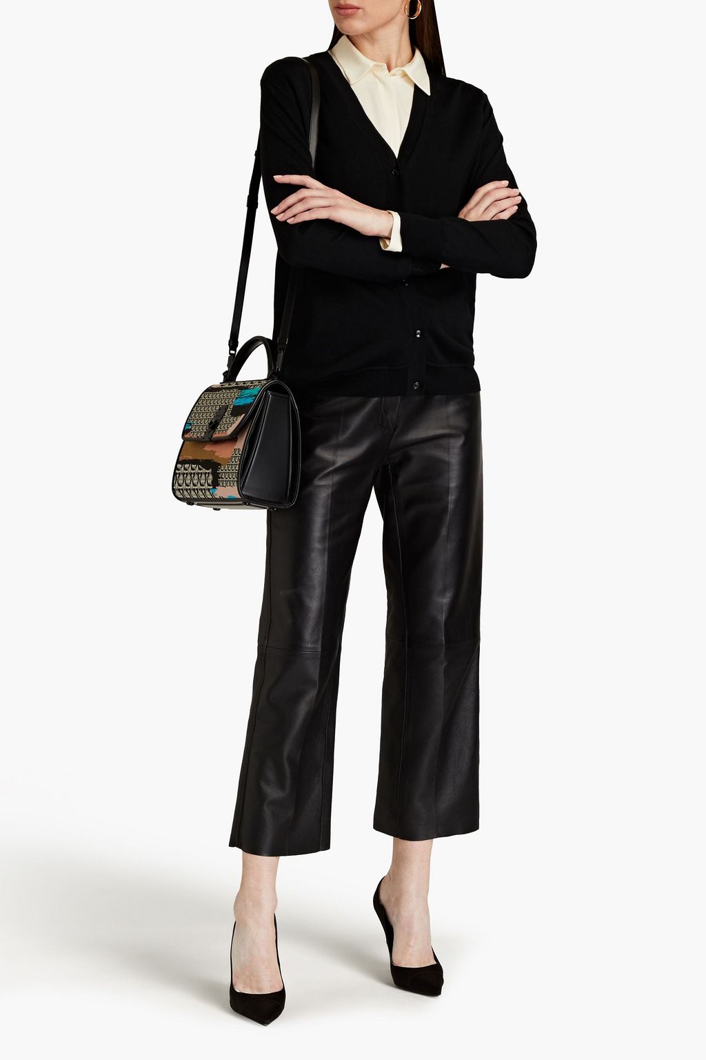 FERRAGAMO Wool and silk-blend cardigan