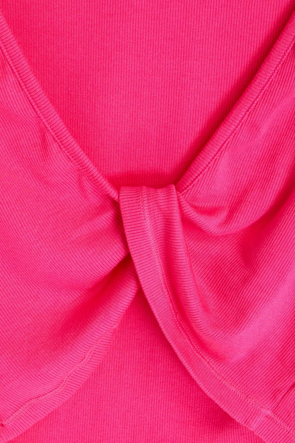STATESIDE Cropped twisted stretch Supima cotton and Micro Modal-blend top
