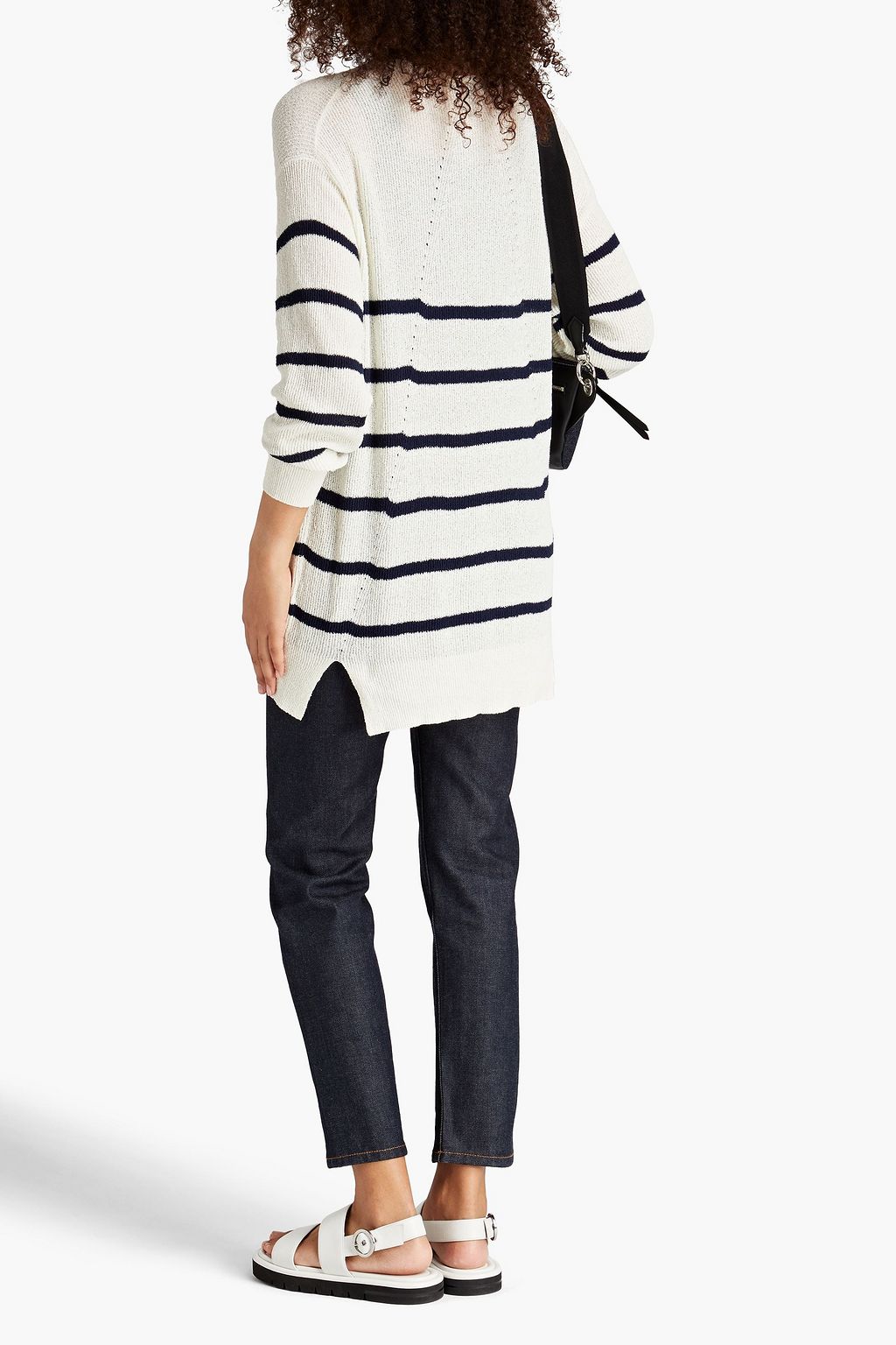 RAG & BONE Soleil striped ribbed cotton-blend sweater