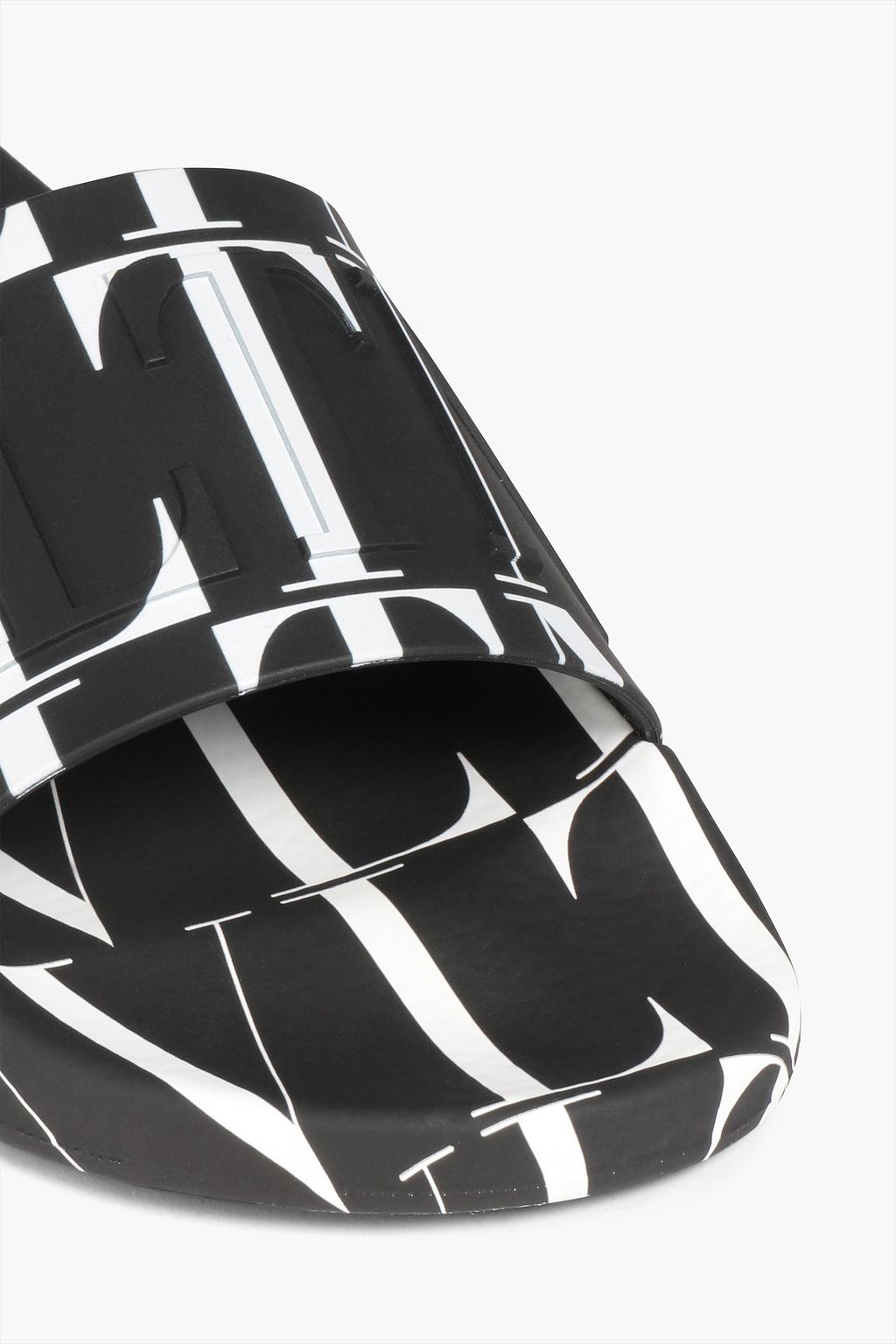 VALENTINO GARAVANI Embossed logo-print rubber slides