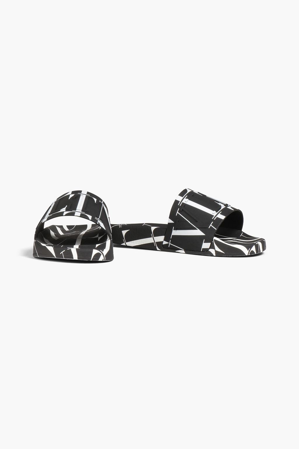 VALENTINO GARAVANI Embossed logo-print rubber slides