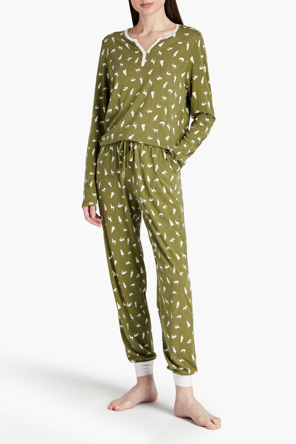 COSABELLA Printed Pima cotton and modal-blend jersey pajama set