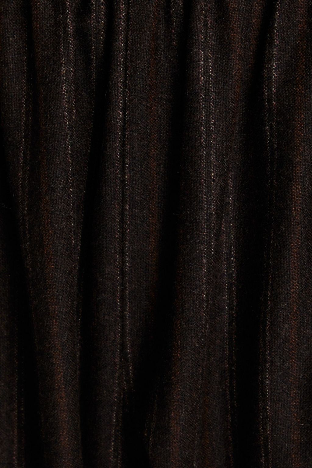 ESKANDAR Striped cashmere-tweed wide-leg pants