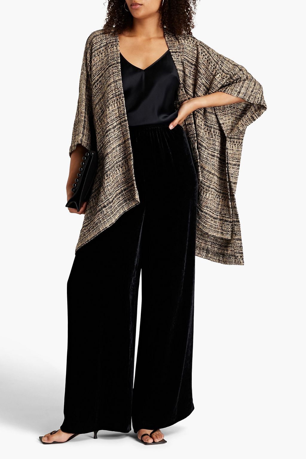 ESKANDAR Velvet wide-leg pants