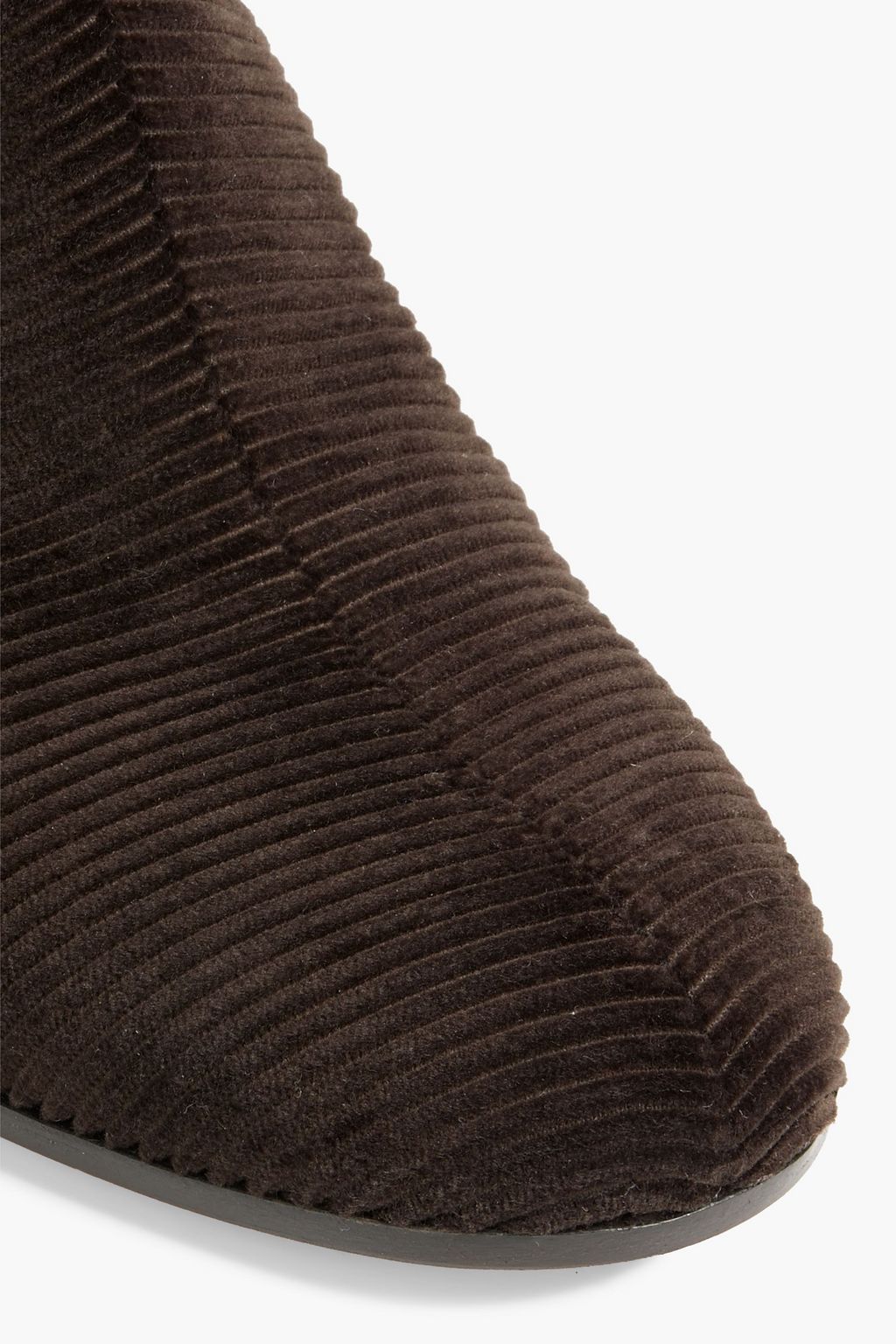 GIANVITO ROSSI Lucas Ankle Boots aus Cord mit Schnalle