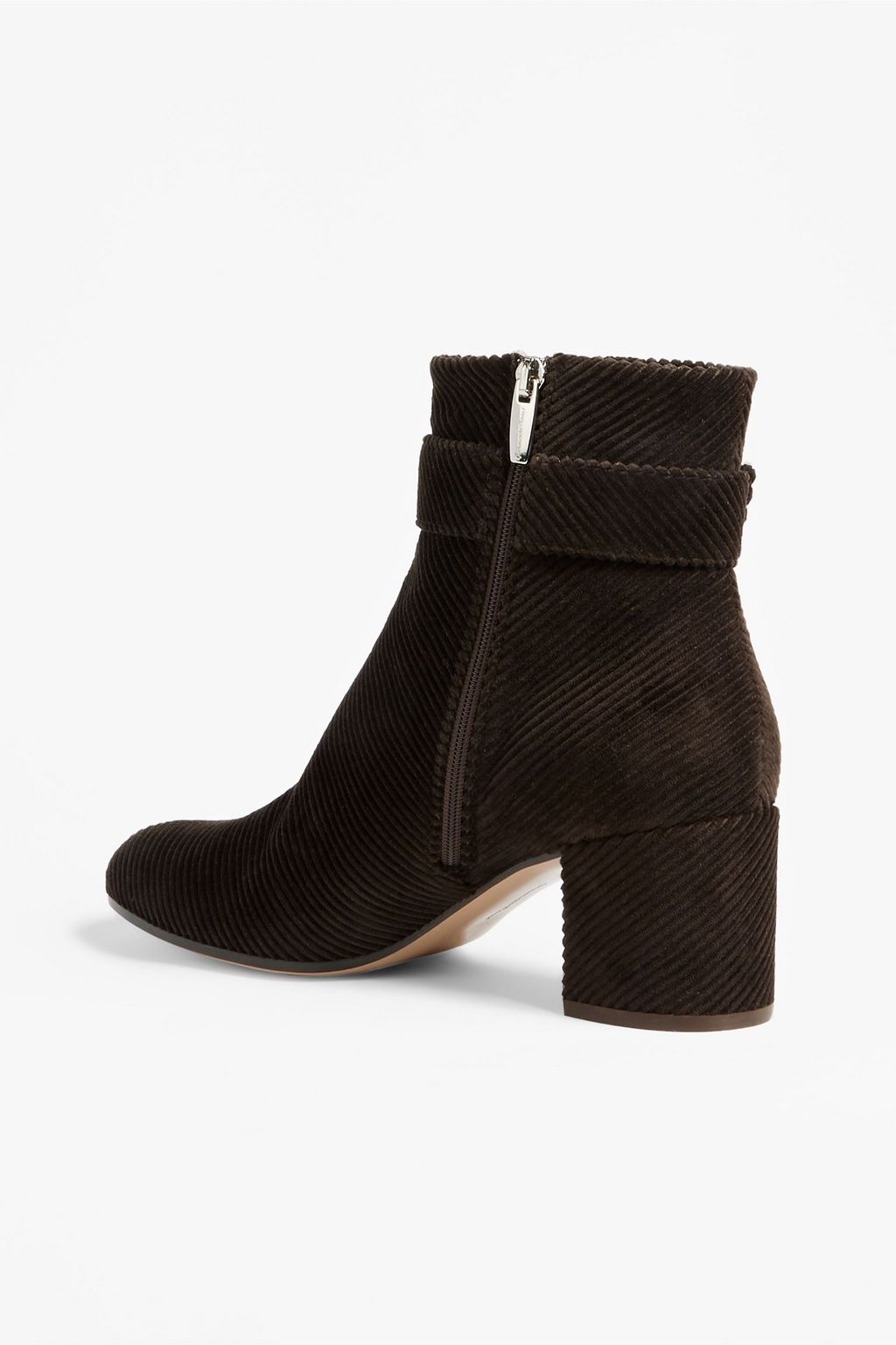 GIANVITO ROSSI Lucas Ankle Boots aus Cord mit Schnalle