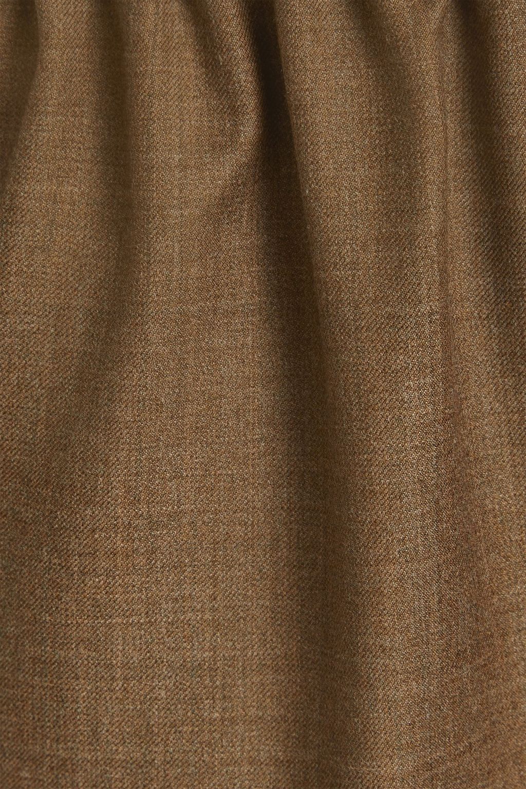ESKANDAR Mélange wool-twill wide-leg pants
