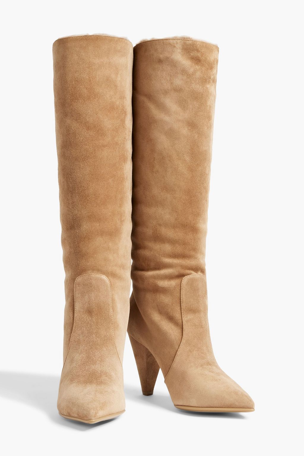 GIANVITO ROSSI Suede knee boots