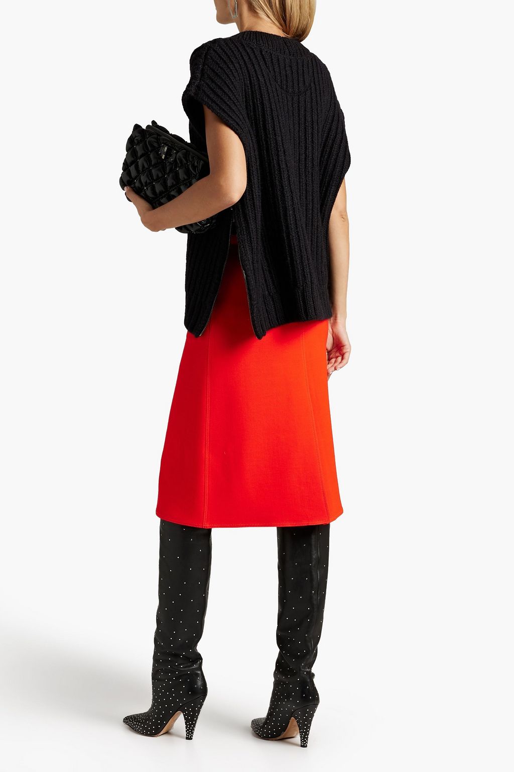 VALENTINO GARAVANI Ribbed wool and mohair-blend vest