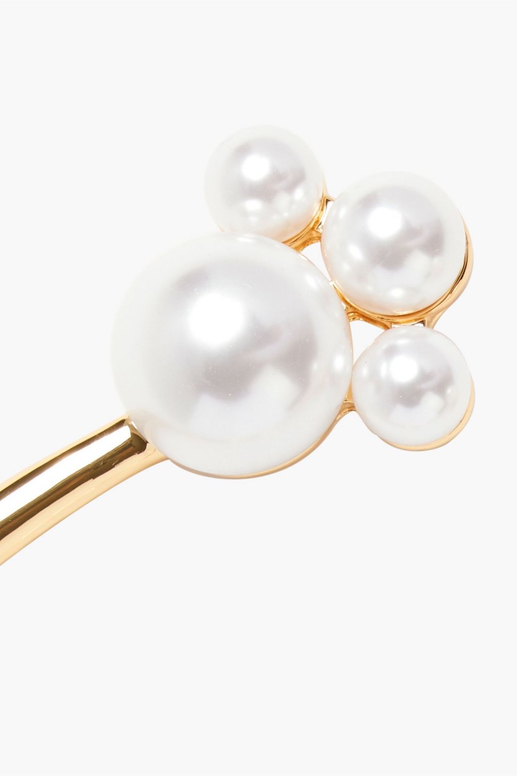 KENNETH JAY LANE Gold-tone faux pearl necklace