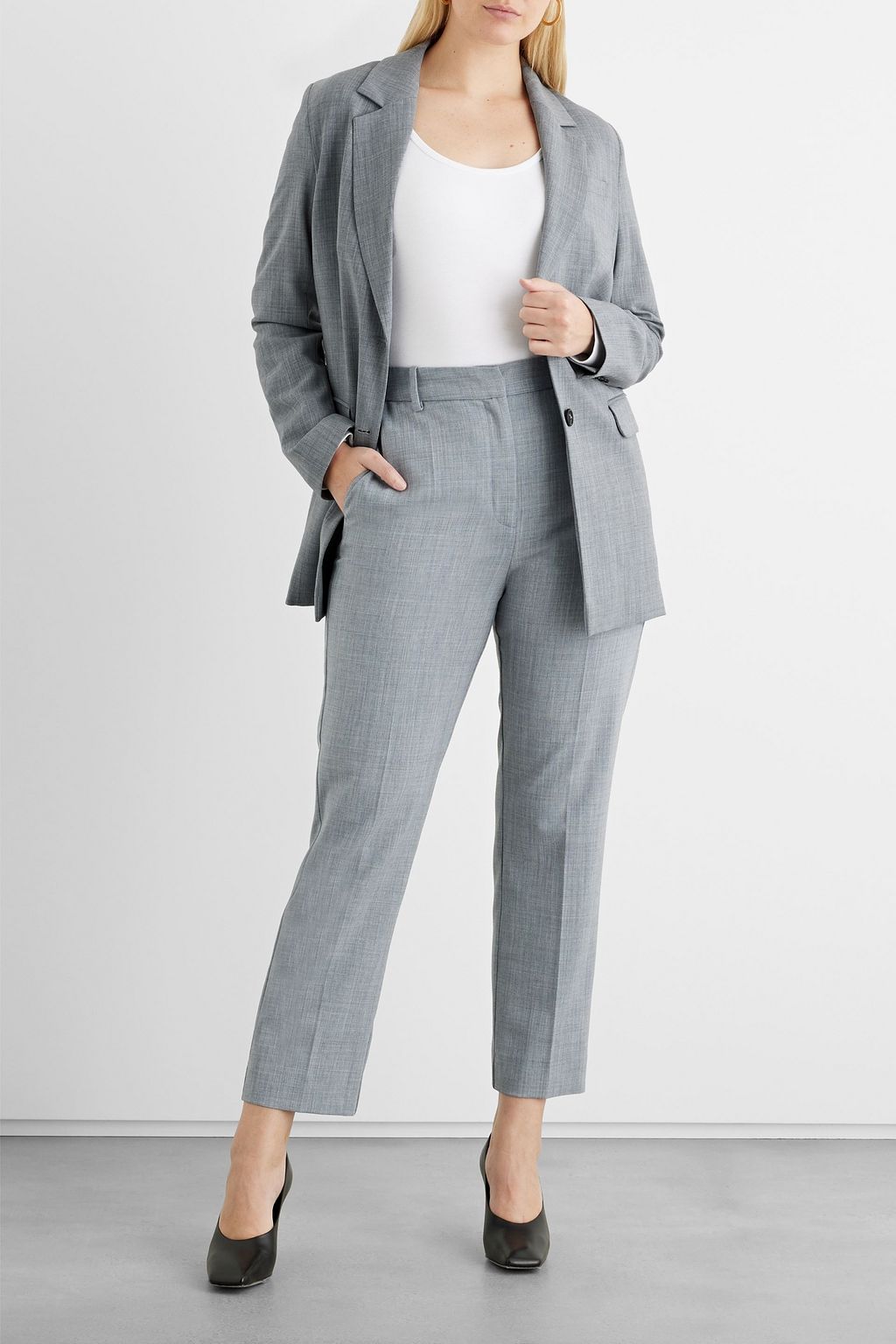 IRIS & INK Hope melierter Blazer aus Webstoff